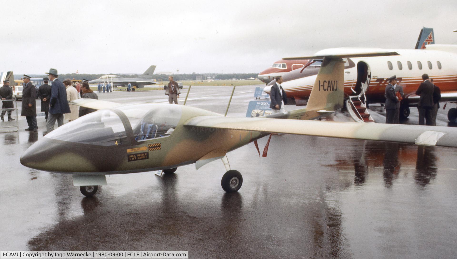 I-CAVJ, 1980 Caproni Vizzola C22J Ventura C/N 001, Caproni-Vizzola C-22J at Farnborough International 1980
