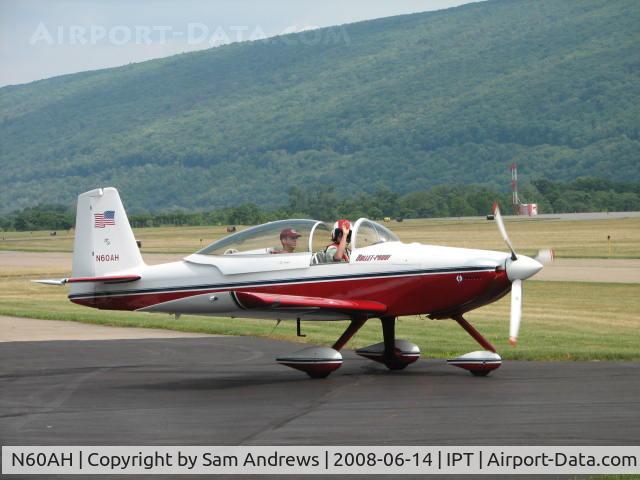 N60AH, 2003 Vans RV-8A C/N 80386, A really sweet RV8.  The owner of this plane is a high up on the Lycoming Engines Leadership Team.  Lycoming engines are made in Williamsport, come visit.
