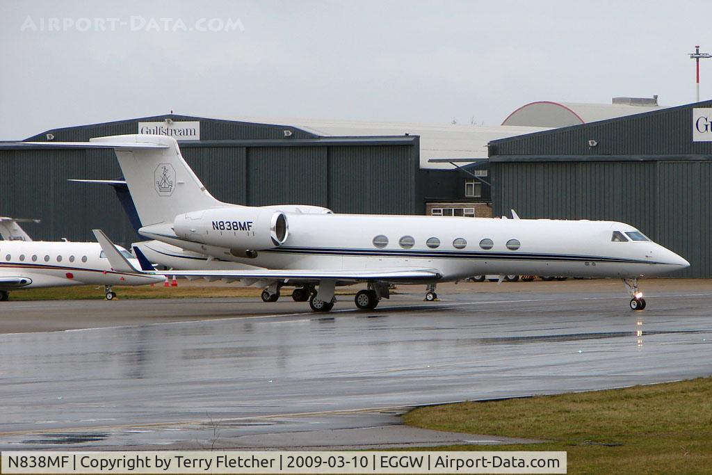 N838MF, 1996 Gulfstream Aerospace G-V C/N 512, Gulf V at Luton