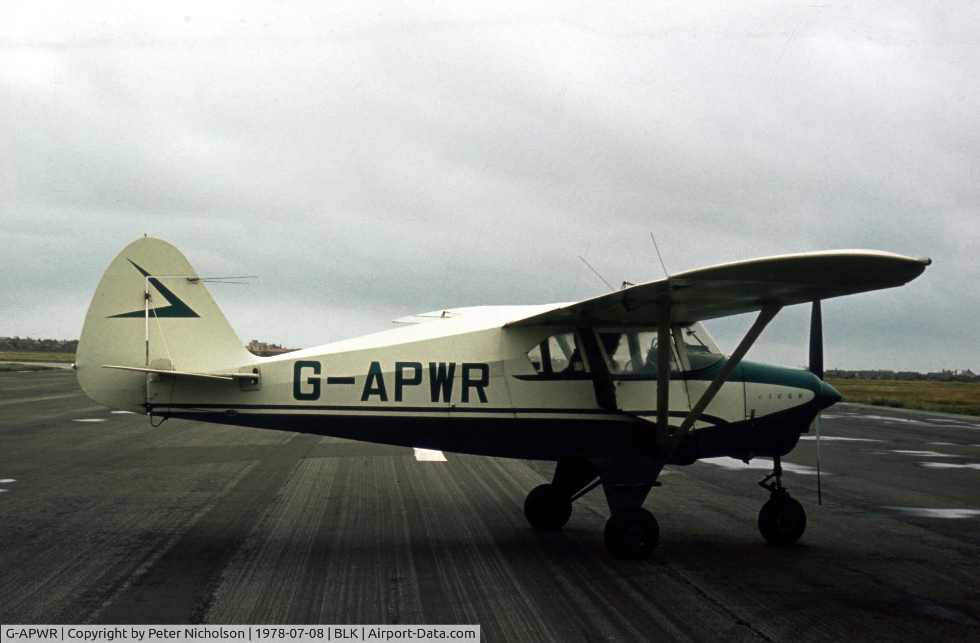 G-APWR, 1959 Piper PA-22-160 Tri Pacer C/N 22-6666, This Tri-Pacer attended the 1978 Blackpool Airshow.