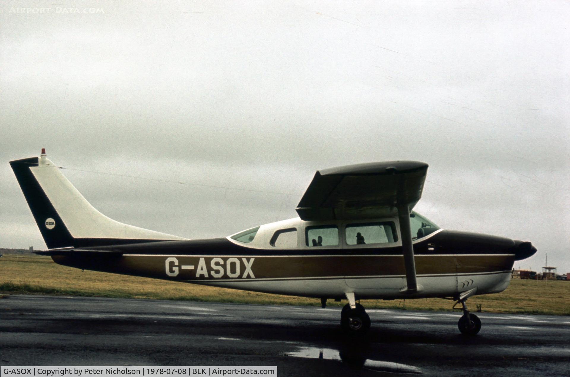 G-ASOX, 1964 Cessna 205A C/N 205-0556, This Cessna 205A attended the 1978 Blackpool Airshow.