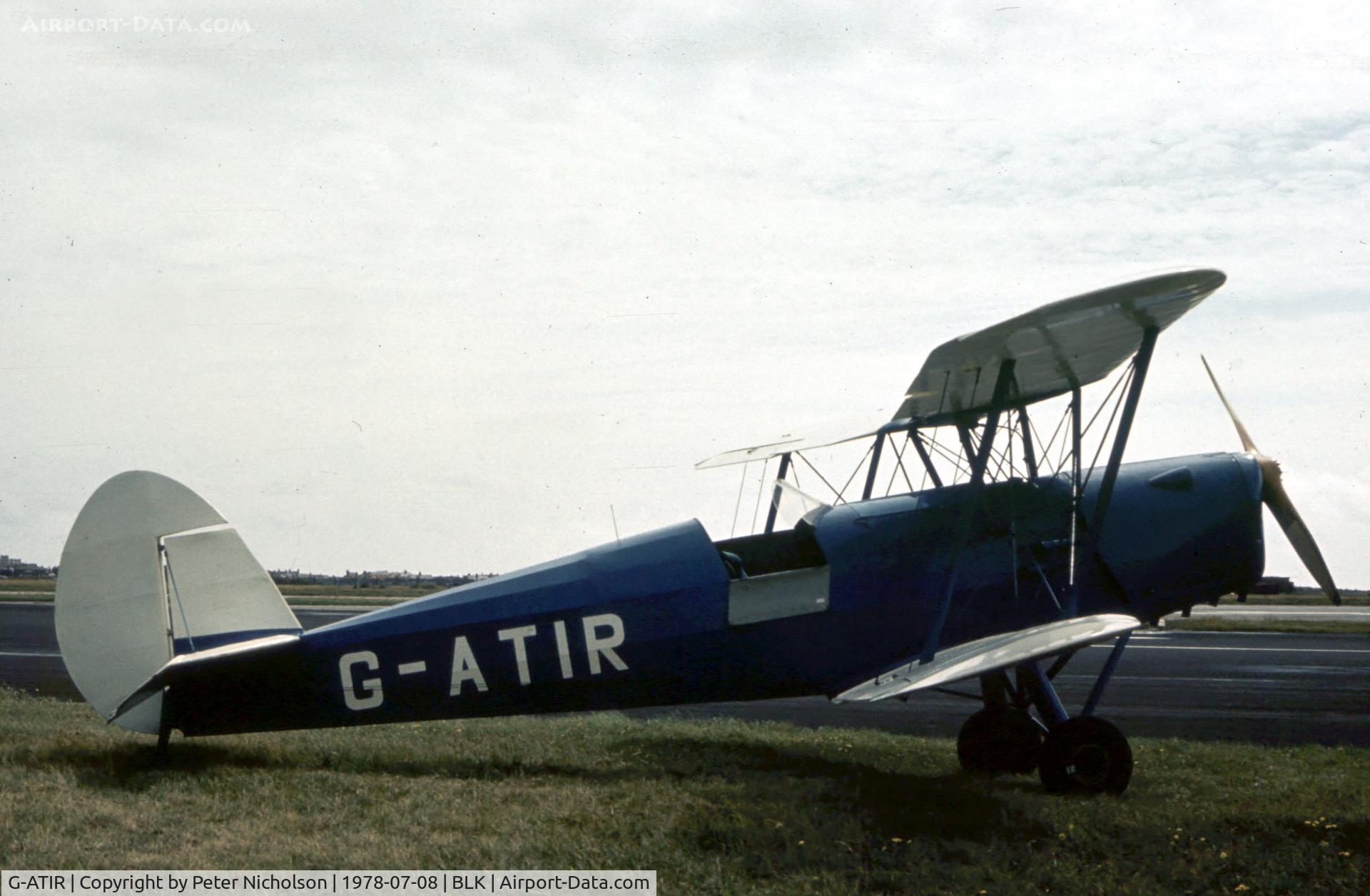 G-ATIR, 1948 Stampe-Vertongen SV-4C C/N 1047, This Stampe was present at the 1978 Blackpool Airshow.