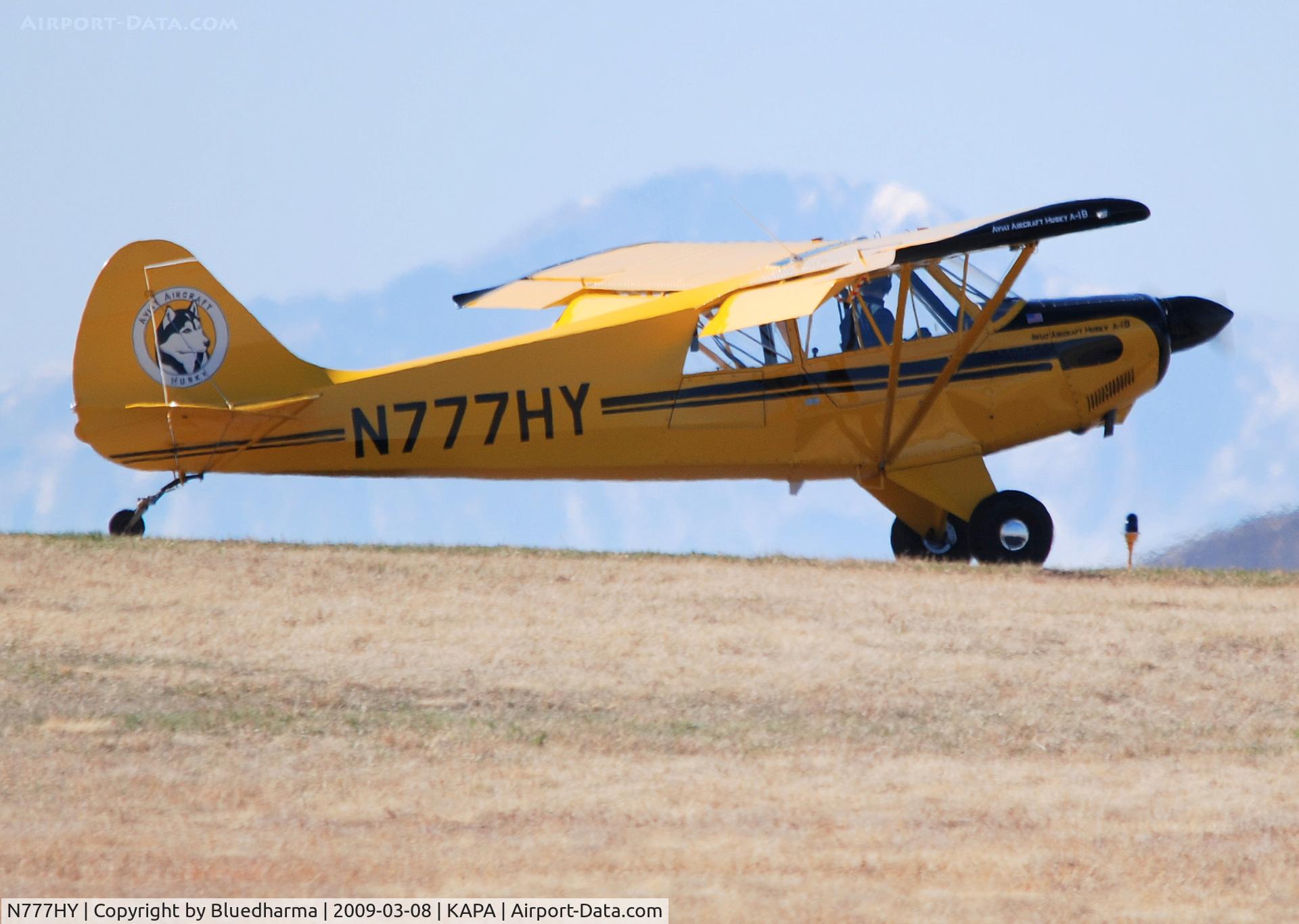N777HY, 2007 Aviat A-1B Husky C/N 2387, Position and Hold for 17L.