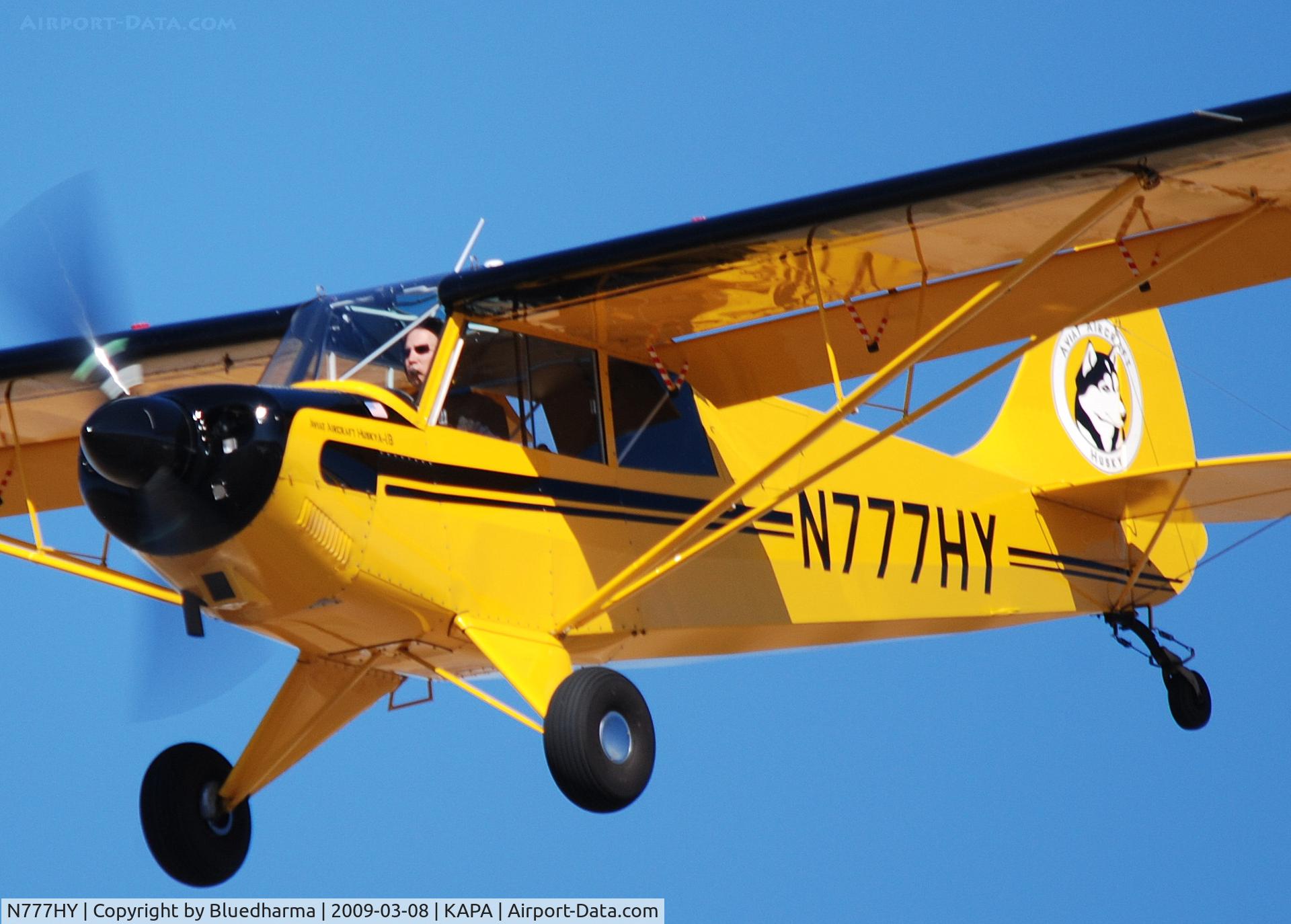 N777HY, 2007 Aviat A-1B Husky C/N 2387, On final approach for 17L.