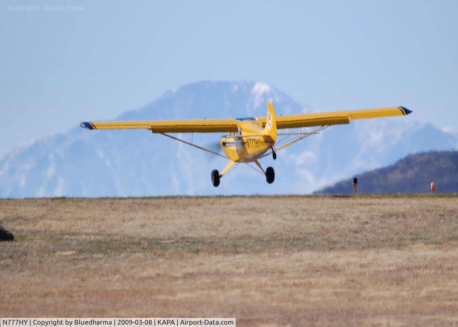 N777HY, 2007 Aviat A-1B Husky C/N 2387, Landing on 17L.