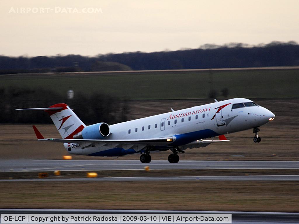 OE-LCP, 2001 Canadair CRJ-200LR (CL-600-2B19) C/N 7480, CRJ taking off RW 34
