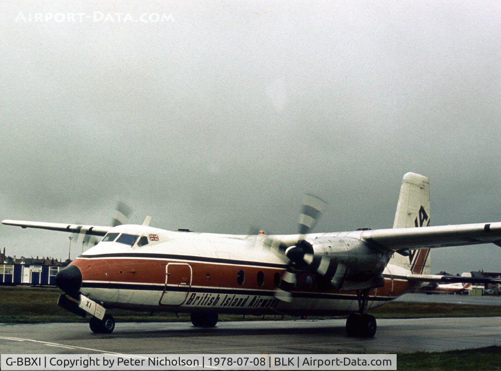 G-BBXI, 1964 Handley Page HPR-7 Herald 203 C/N 184, British Island Airways Herald operated during the 1978 Blackpool Airshow.