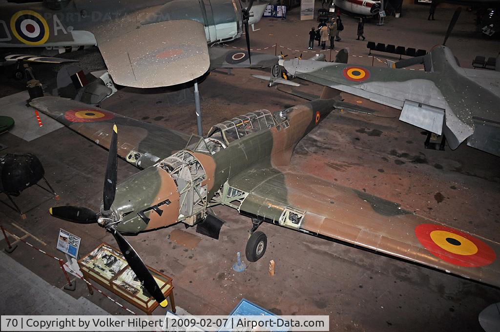 70, 1939 Fairey Battle I C/N Not found 70, at Museum Brussels, Belgium