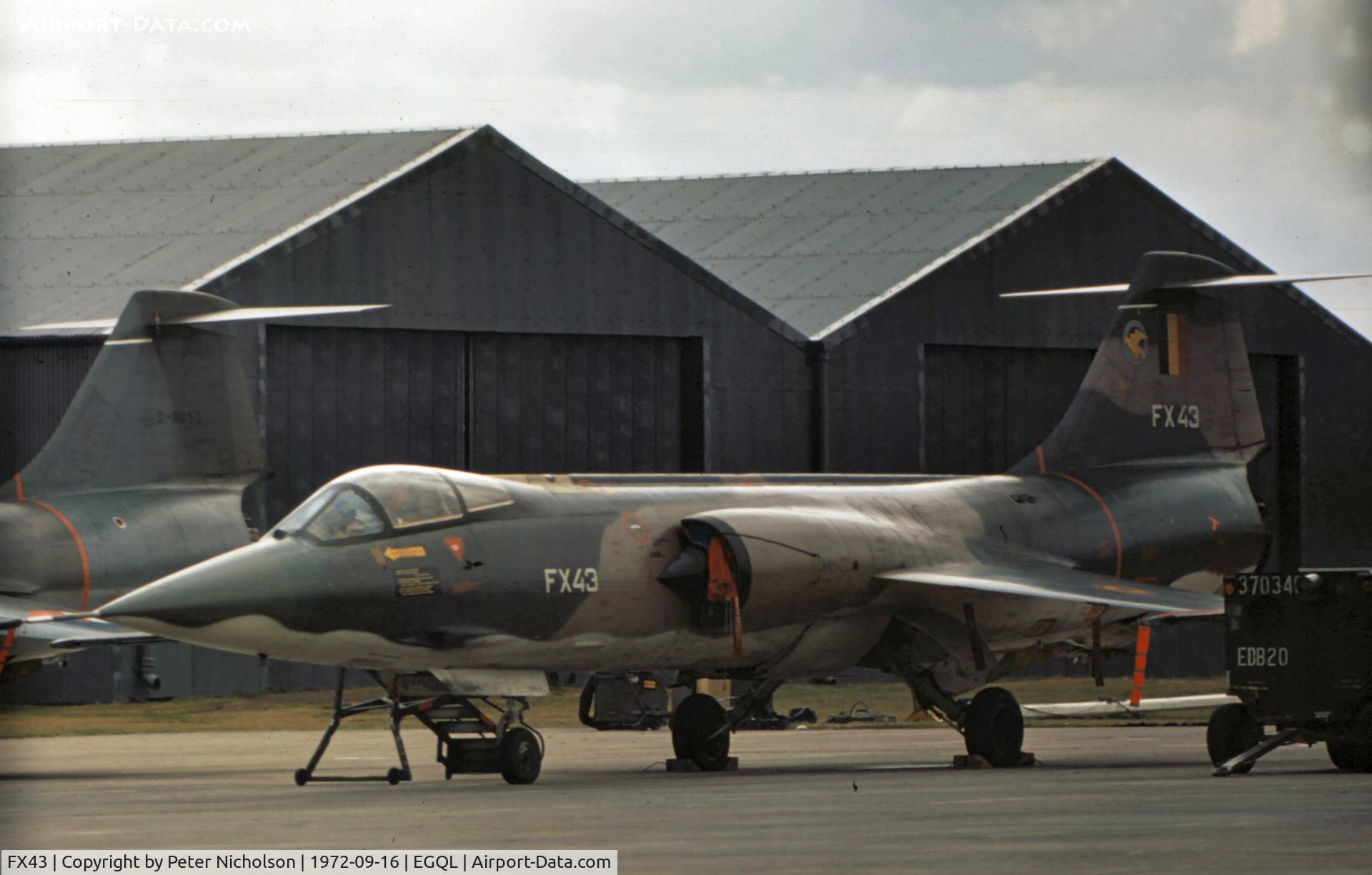 FX43, 1965 Lockheed F-104G Starfighter C/N 683-9086, Starfighter of the Belgian Air Force 