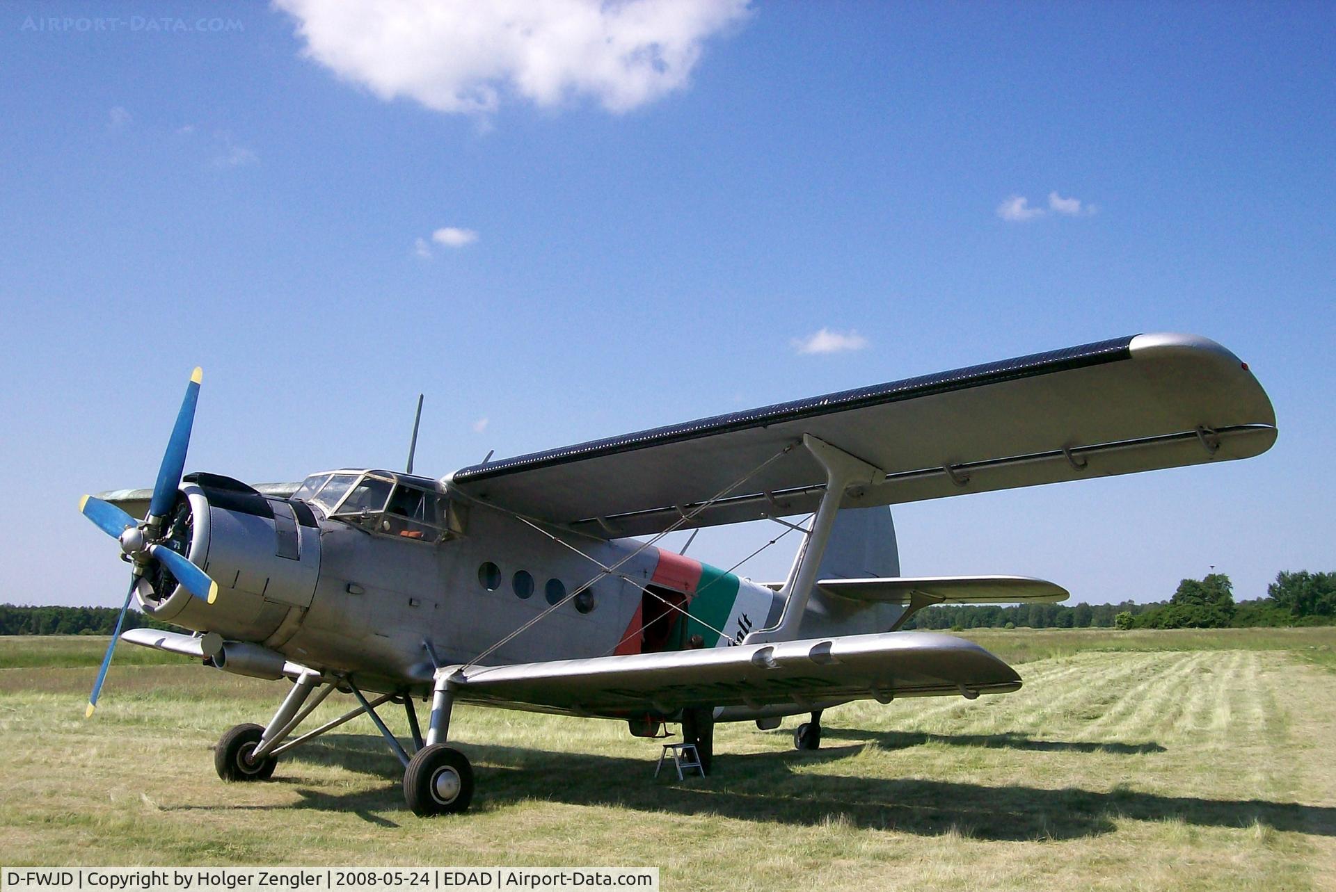 D-FWJD, 1969 Antonov An 2 C/N 1G98-51, Antonov AN-2T (cn-1G98-51) at Dessau Airfield