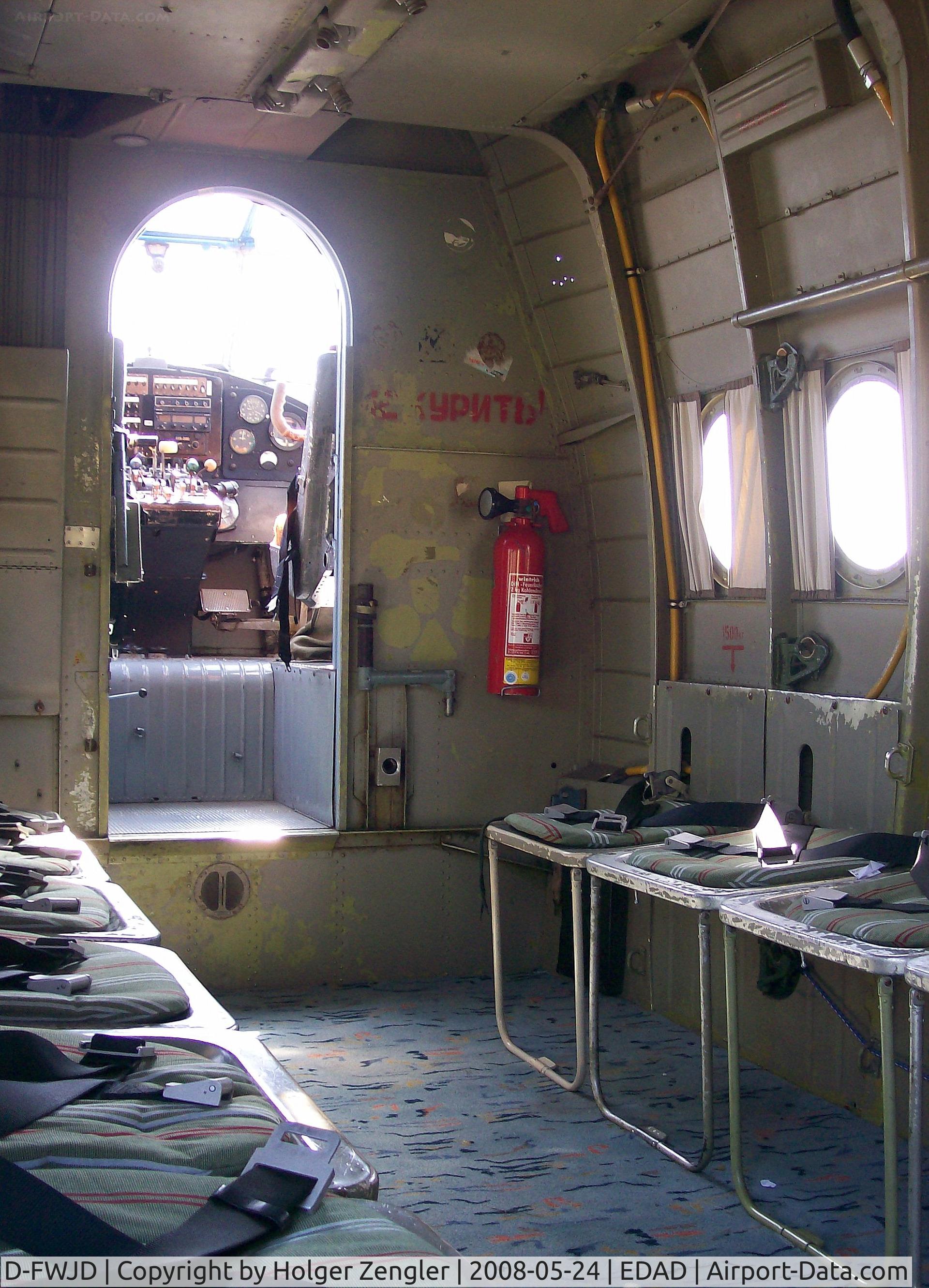 D-FWJD, 1969 Antonov An 2 C/N 1G98-51, View inside the Antonov AN-2T