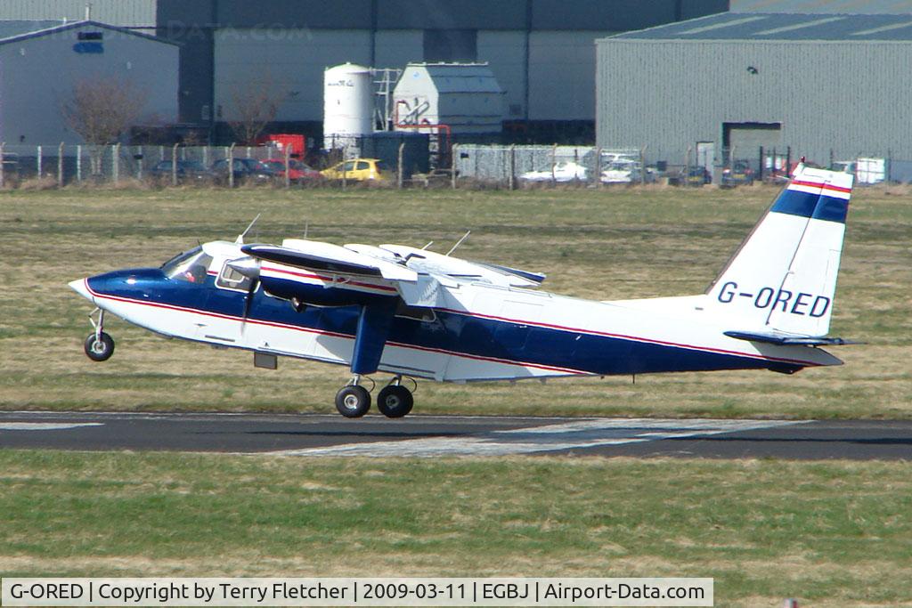 G-ORED, 1982 Britten-Norman BN-2T Islander C/N 2142, BN2T Islander at Gloucestershire Airport