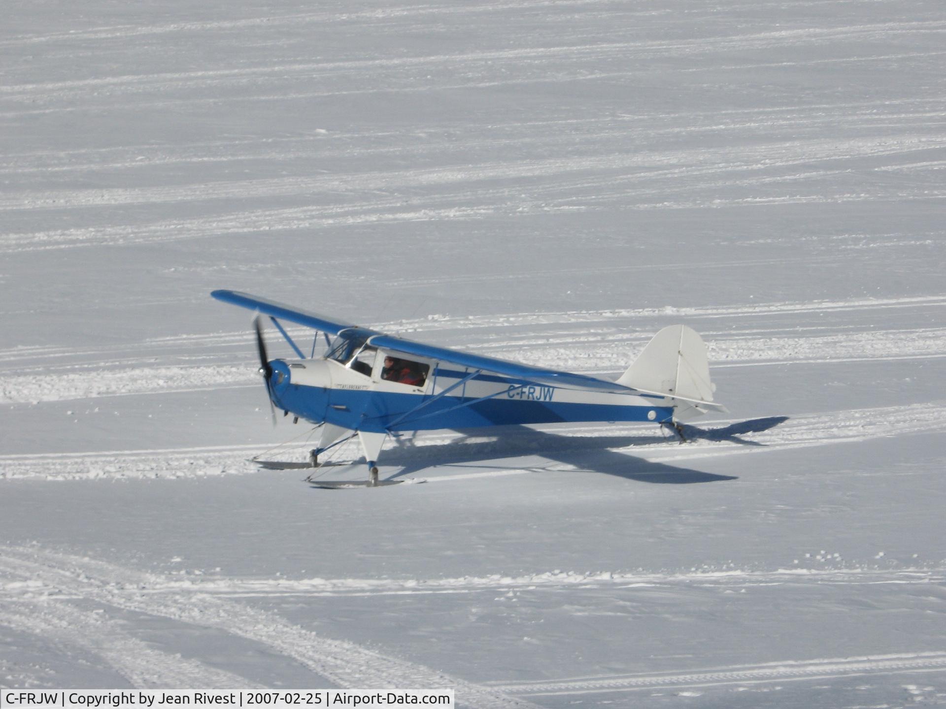 C-FRJW, 1946 Taylorcraft BC12-D C/N 9405, Taken in St-Michel-Des-Saints winter 2007-08