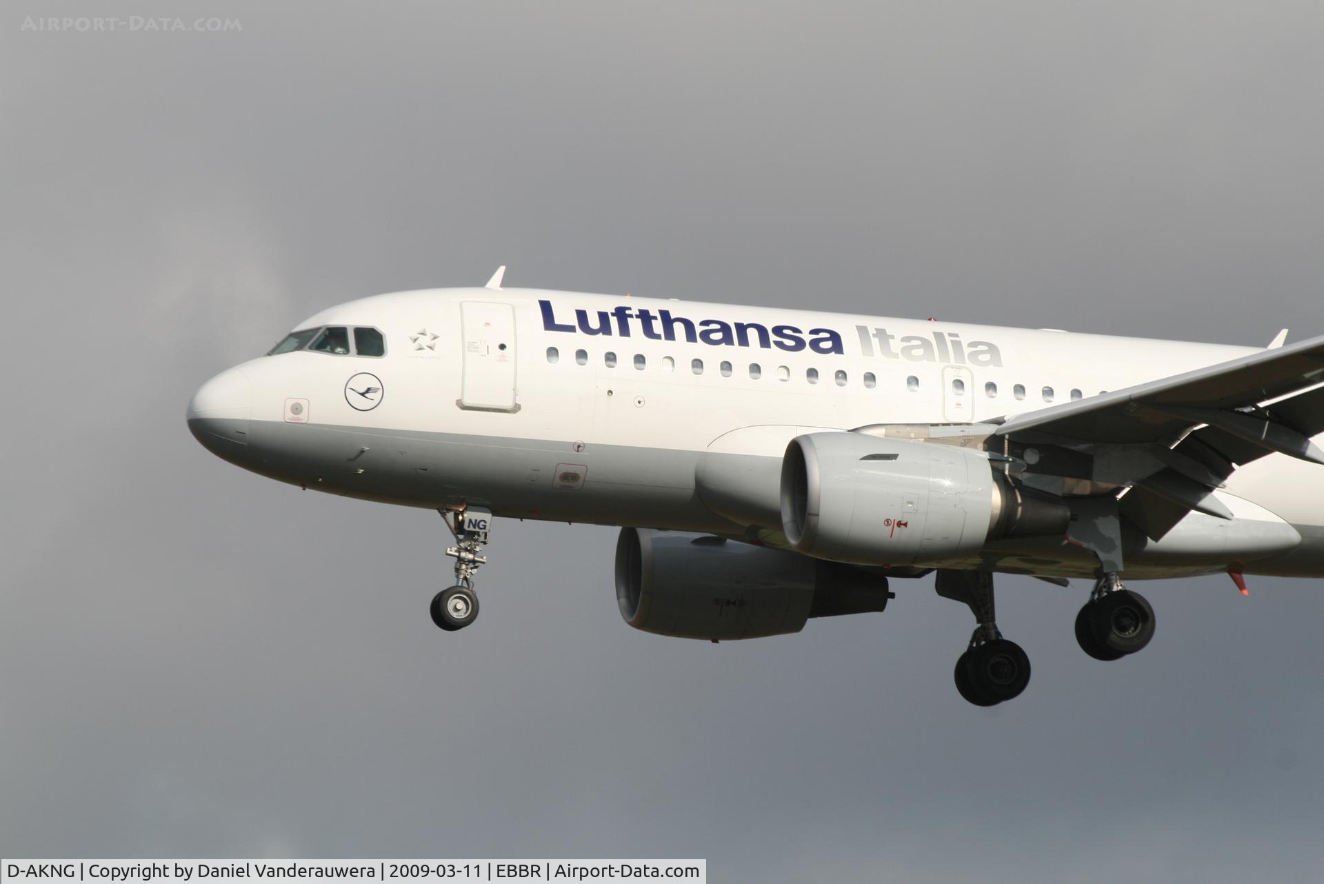 D-AKNG, 1997 Airbus A319-112 C/N 654, arrival of flight LH1810 to rwy 25L