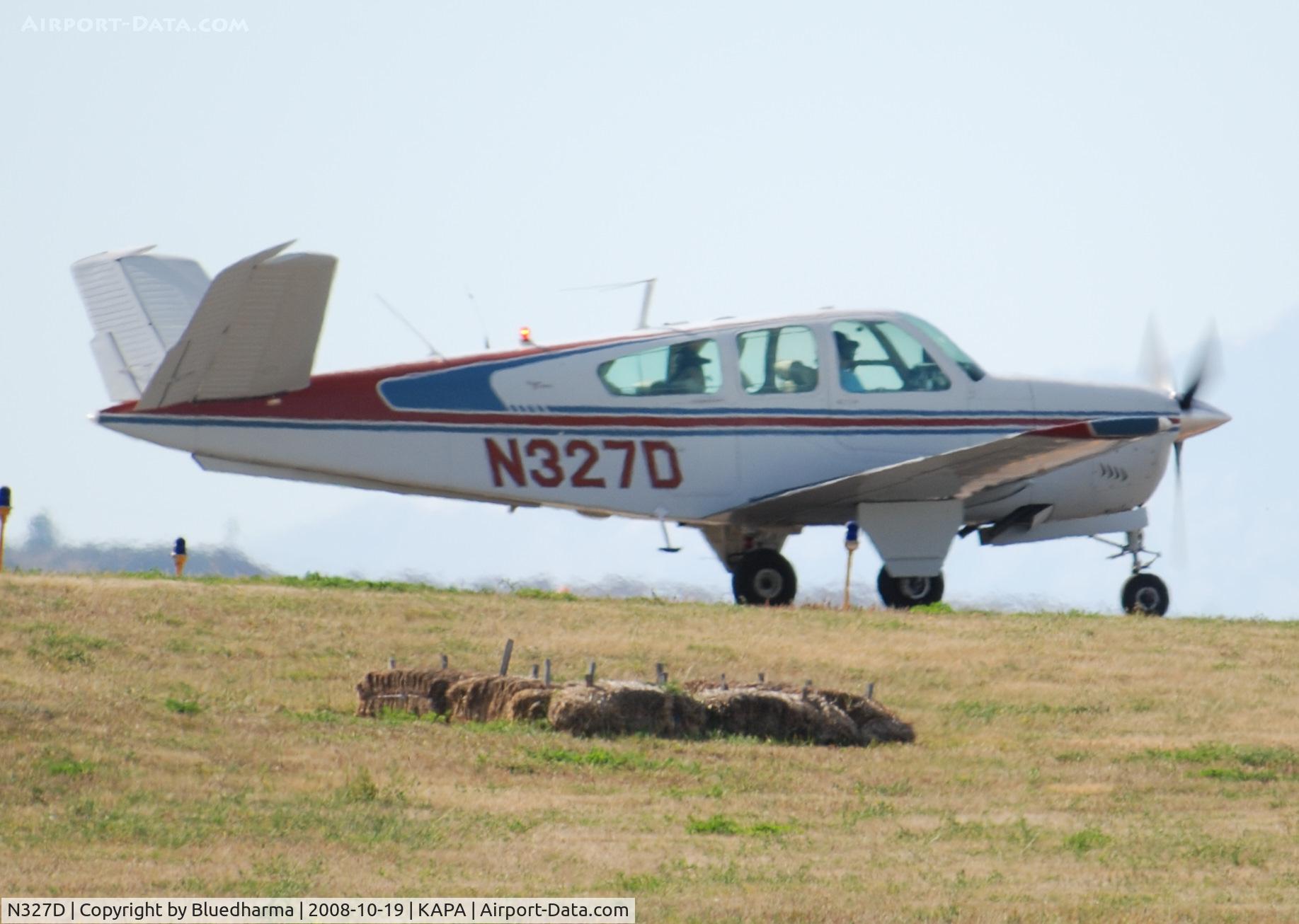 N327D, 1965 Beech S35 Bonanza C/N D-7801, Taxi to 17L.