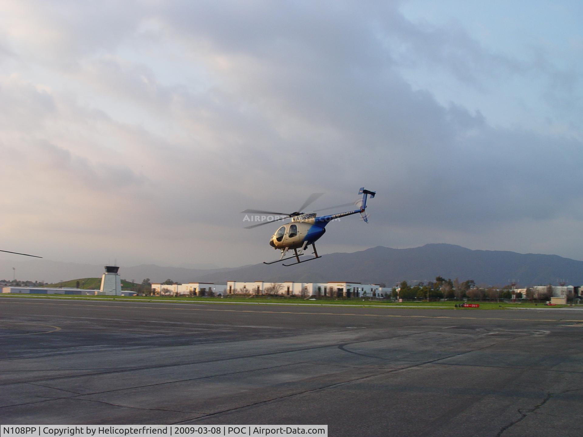 N108PP, 2008 MD Helicopters 369E C/N 0578E, Westbound at sunset