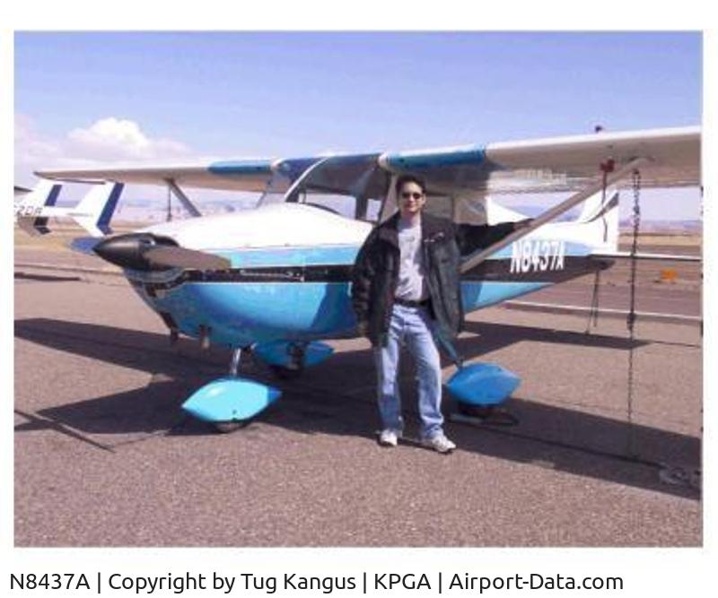 N8437A, 1957 Cessna 172A C/N 36134, On North Ramp @ KPGA circa 2002