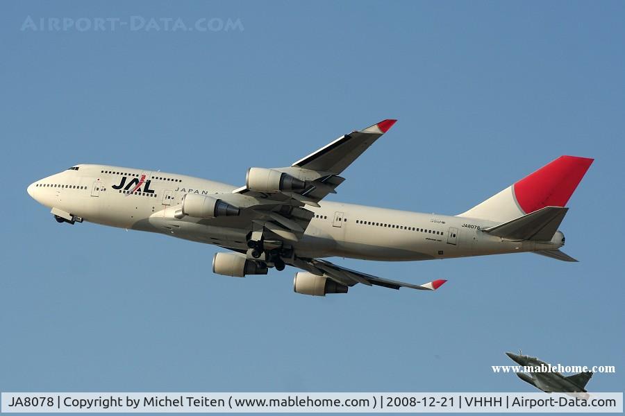 JA8078, 1990 Boeing 747-446 C/N 24870, Japan Airlines