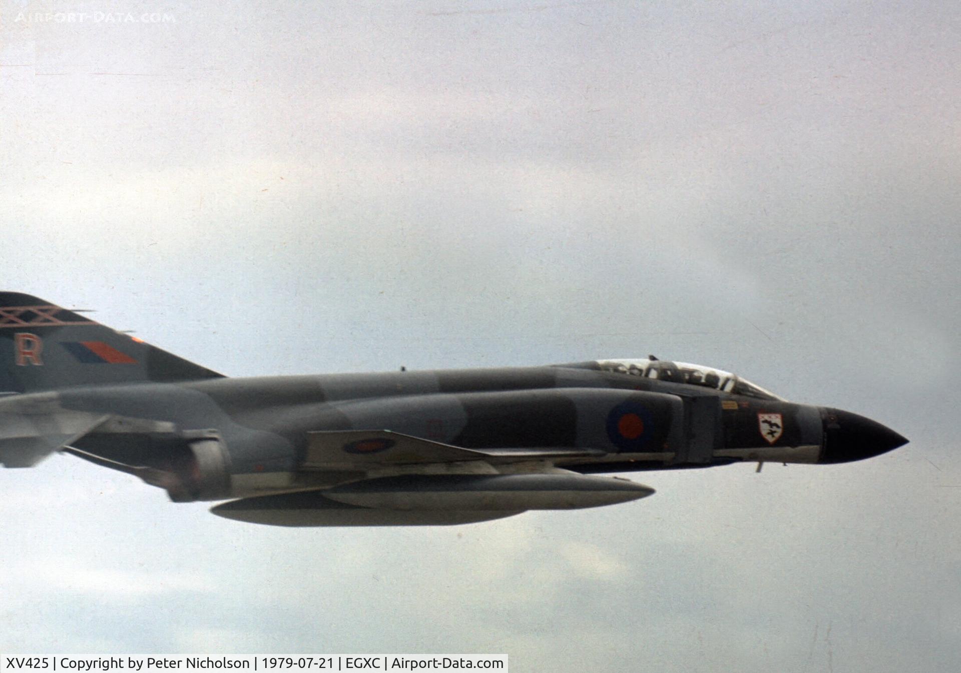 XV425, 1968 McDonnell Douglas Phantom FGR2 C/N 3093/9255, Phantom FGR.2 of 29 Squadron flew in the 1979 Coningsby Open Day.