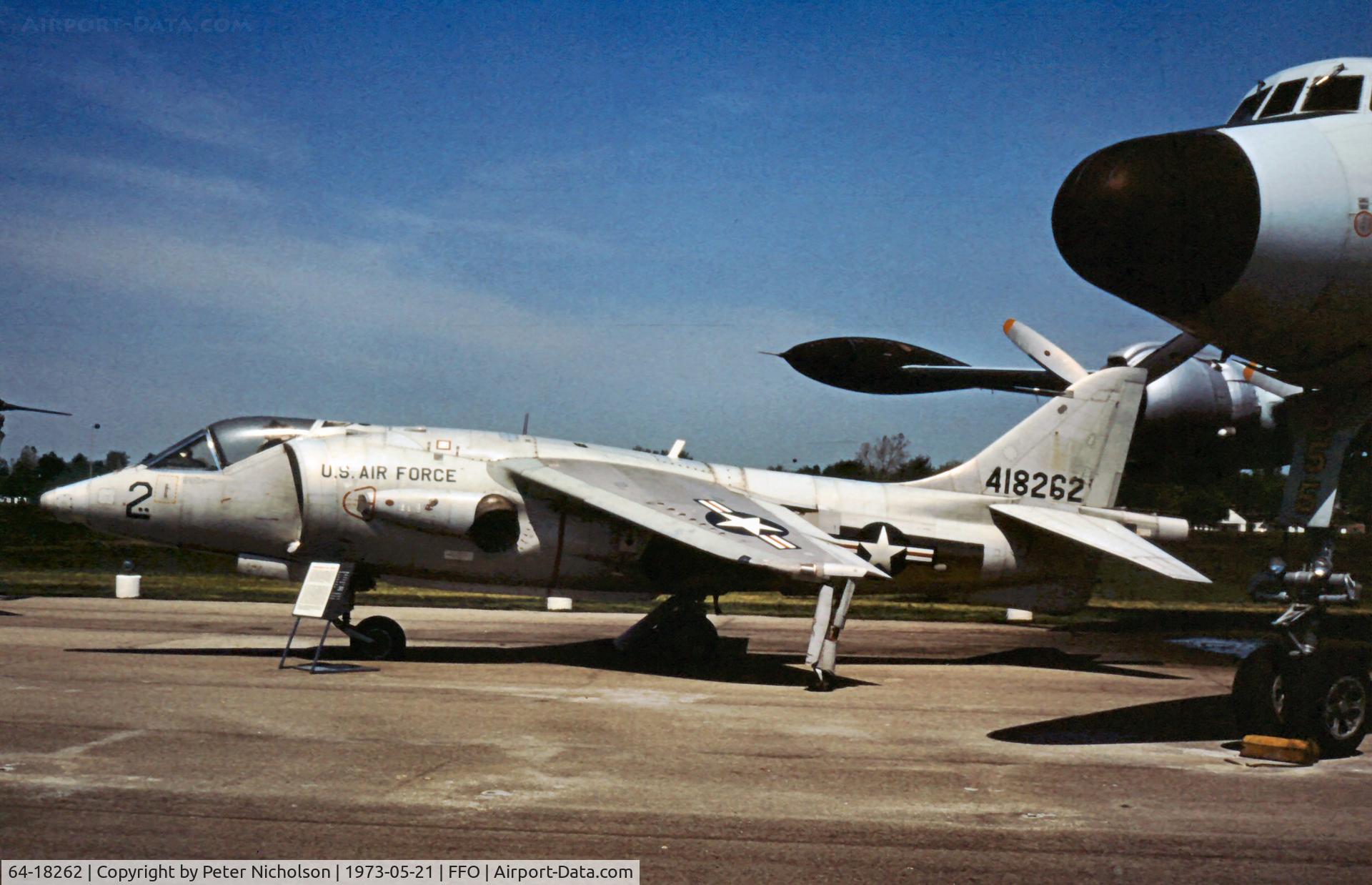 64-18262, 1964 Hawker Siddeley XV-6A Kestrel C/N Not found XS688/64-18262, Another view of the Kestrel as displayed in May 1973.