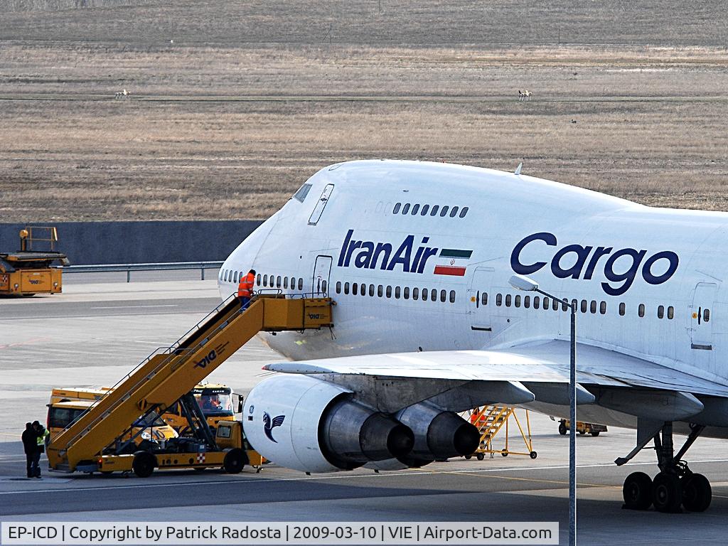 EP-ICD, 1988 Boeing 747-21AC C/N 24134, Originally del to Martinair this plane was converted to freighter and is now used by Iran Air Cargo