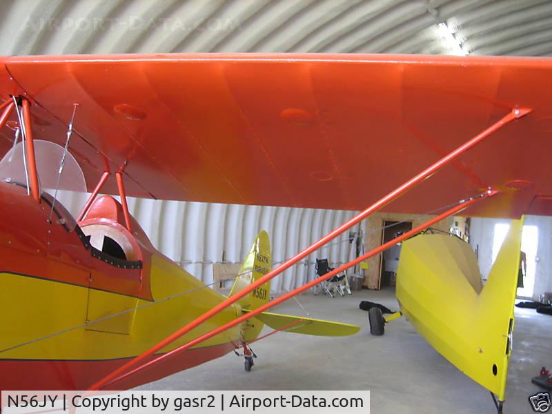 N56JY, 1990 Heath LNB-4 Parasol C/N 001, you have to be limber, it is small.