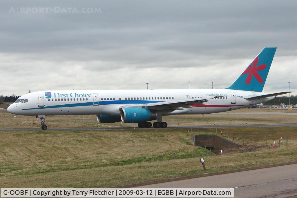 G-OOBF, 2004 Boeing 757-28A C/N 33101, First Choice B757 at BHX