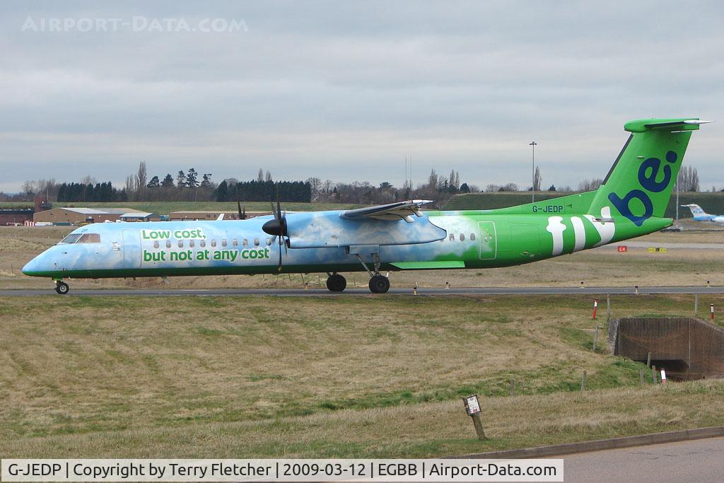 G-JEDP, 2003 De Havilland Canada DHC-8-402Q Dash 8 C/N 4085, FlyBE 's Green Machine Dash8 at BHX