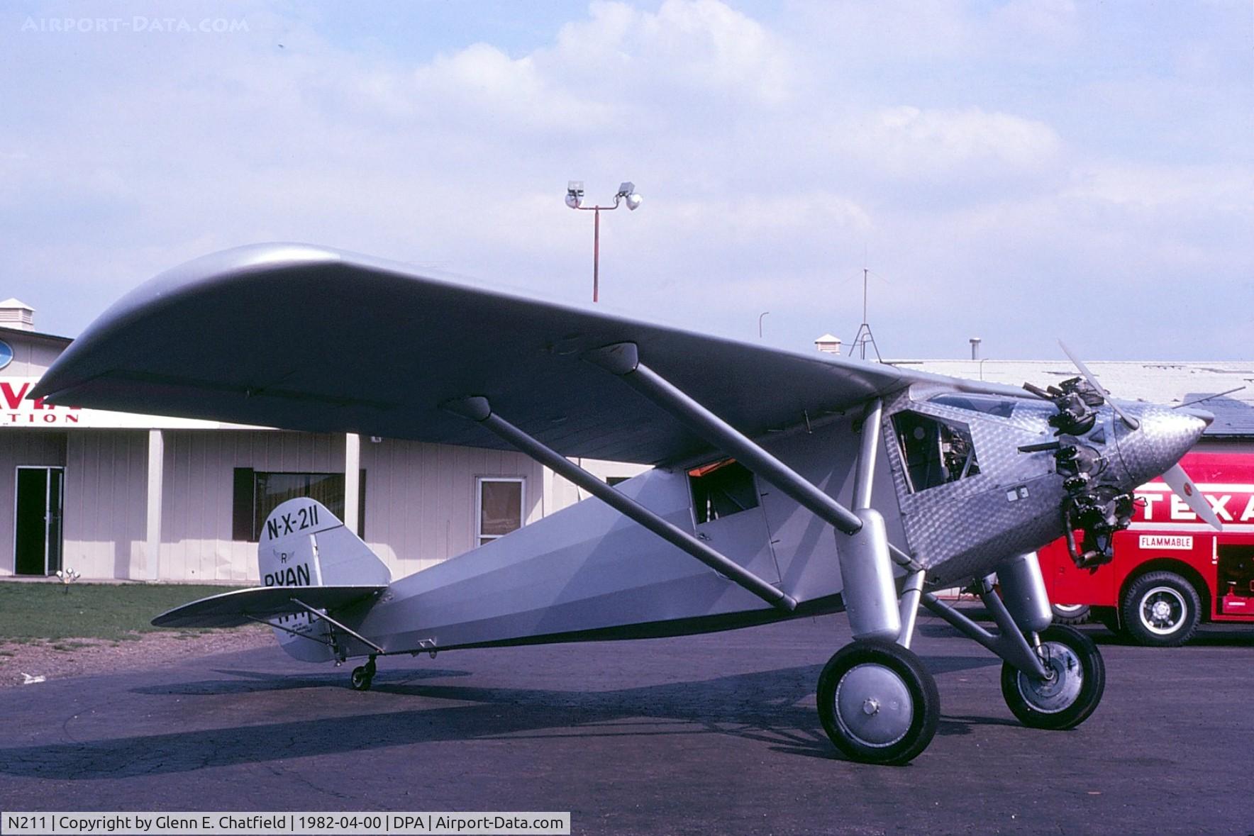 N211, 1990 Ryan NYP Replica C/N 2, Stopping over at the North Ramp