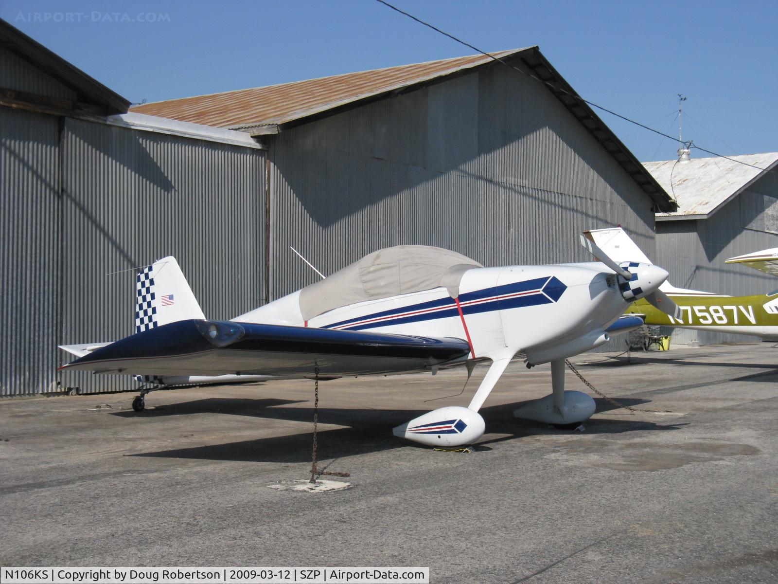 N106KS, 1991 Vans RV-6 C/N 21033, 1991 Stark VAN's RV-6, Lycoming O-320 160 Hp, attractive paint finish