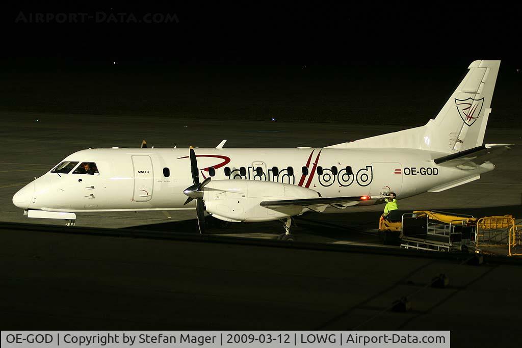 OE-GOD, 1989 Saab SF340A C/N 340A-153, Robin Hood arriving from STR