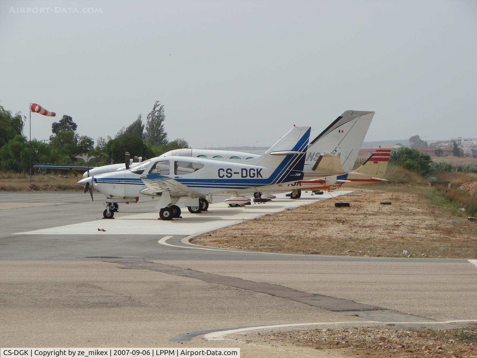 CS-DGK, 1977 Rockwell Commander 114 C/N 14302, Portimao aerodrome parking