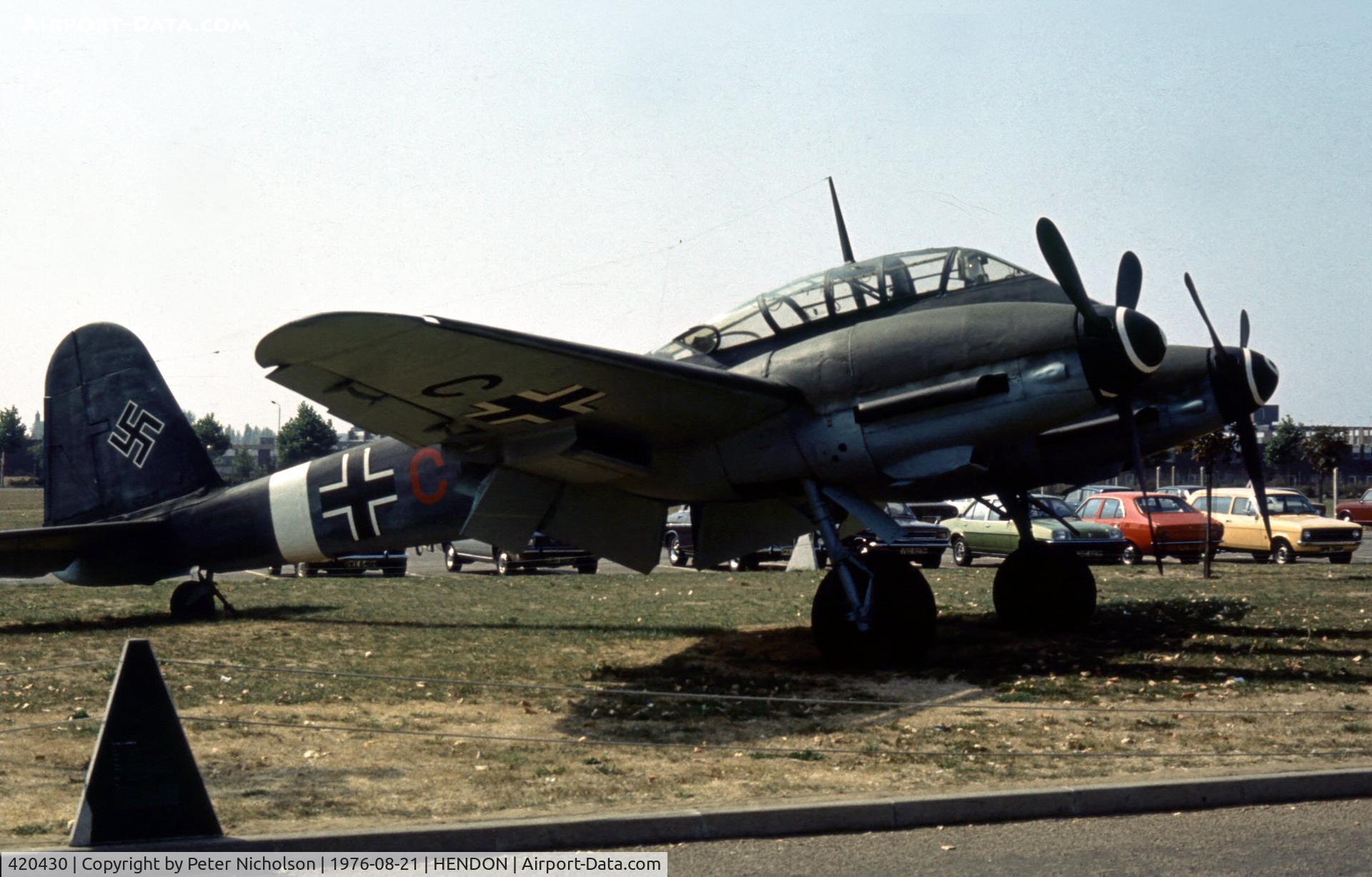 420430, Messerschmitt Me-410A C/N 420430, The RAF Museum at Hendon held the 
