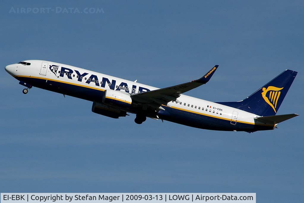 EI-EBK, 2009 Boeing 737-8AS C/N 37528, Ryanair B.737-800W
