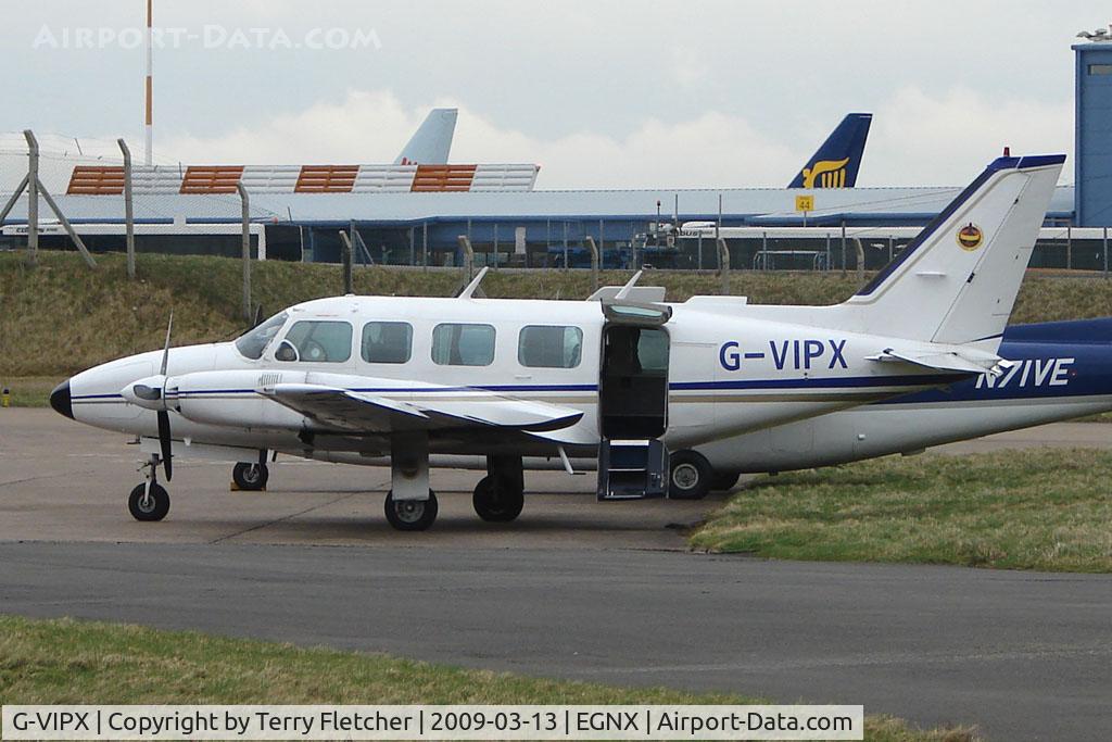G-VIPX, 1973 Piper PA-31-350 Chieftain C/N 31-7305006, Piper Chieftan at East Midlands