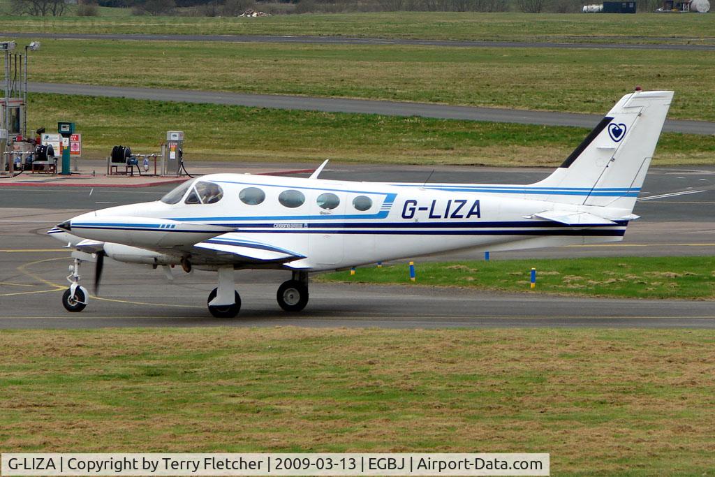 G-LIZA, 1980 Cessna 340A C/N 340A-1021, Cessna340A at Staverton