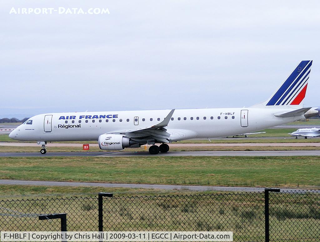 F-HBLF, 2008 Embraer 190AR (ERJ-190-100IGW) C/N 19000158, Air France operated by Regional