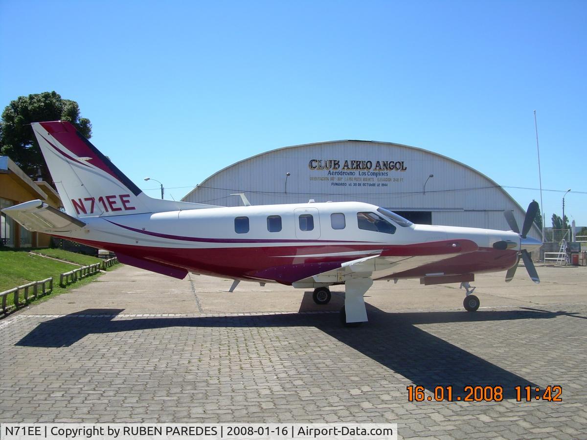 N71EE, 2005 Socata TBM-700 C/N 343, Aeródromo Los Confines (SCGO), Angol (Chile)