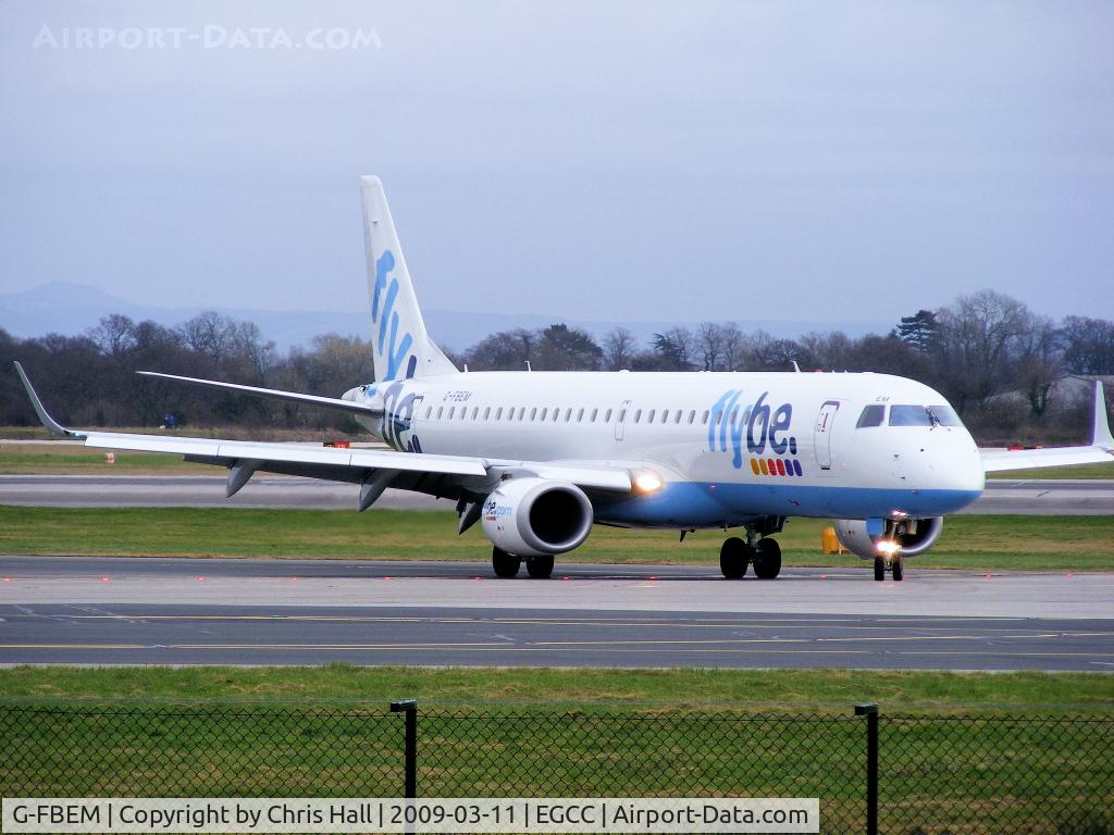 G-FBEM, 2008 Embraer 195LR (ERJ-190-200LR) C/N 19000204, flybe