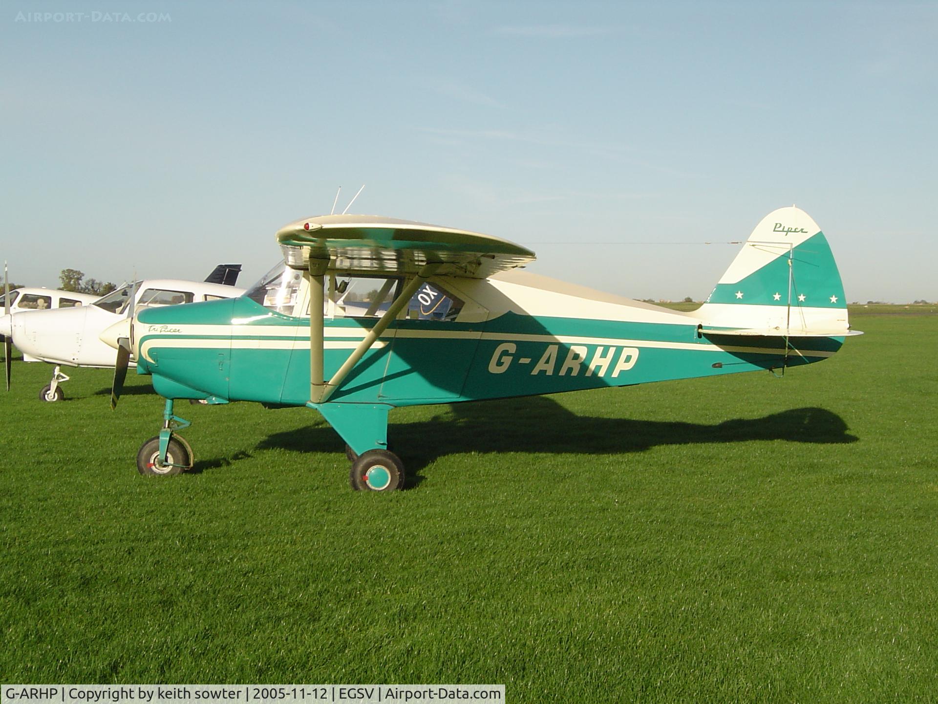 G-ARHP, 1960 Piper PA-22-160 Tri Pacer C/N 22-7549, Visitor