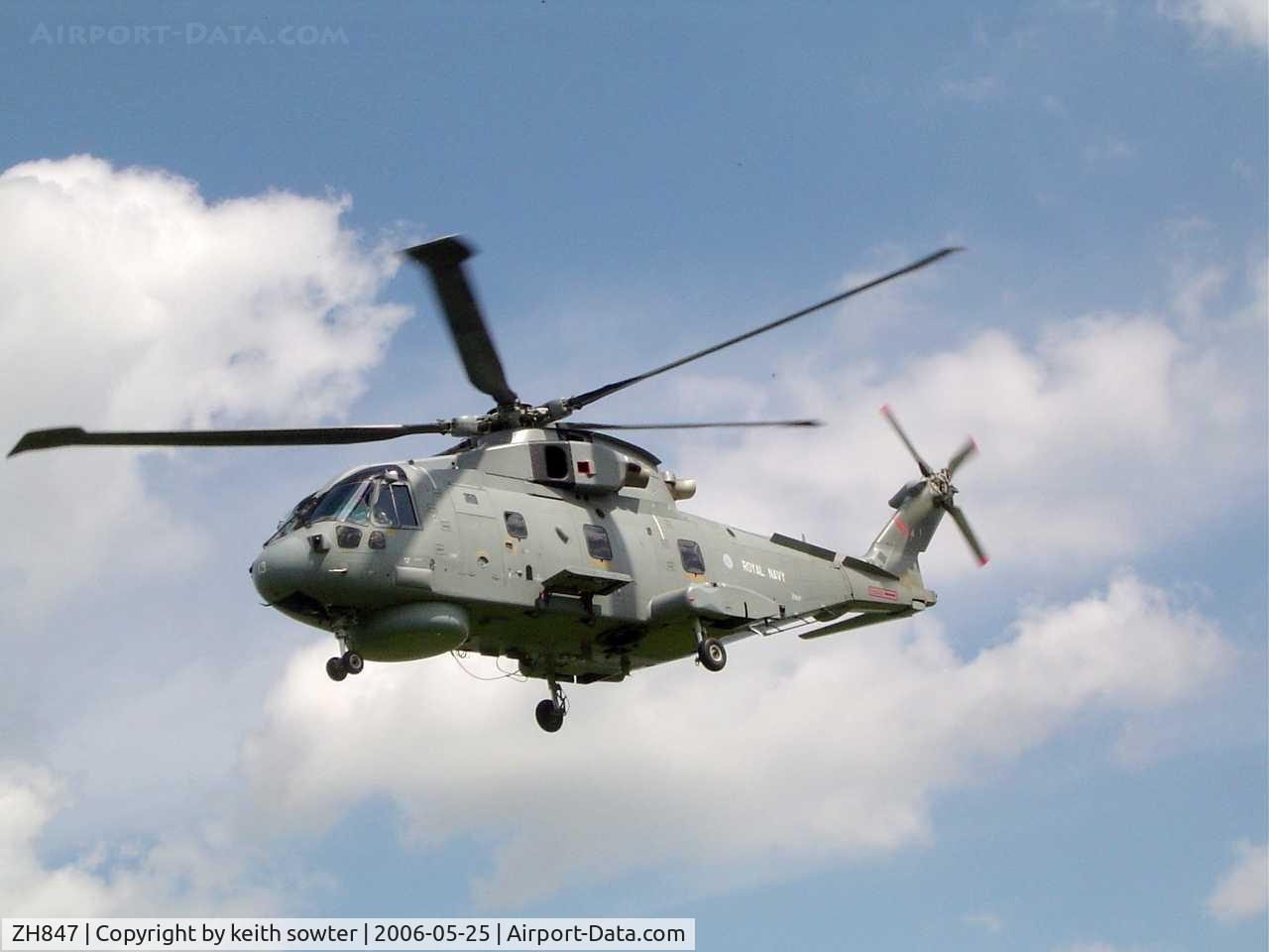 ZH847, 2003 Westland EH-101 Merlin HM1 (Mk111) C/N 50111/RN27, Visiting a local school in Norwich
