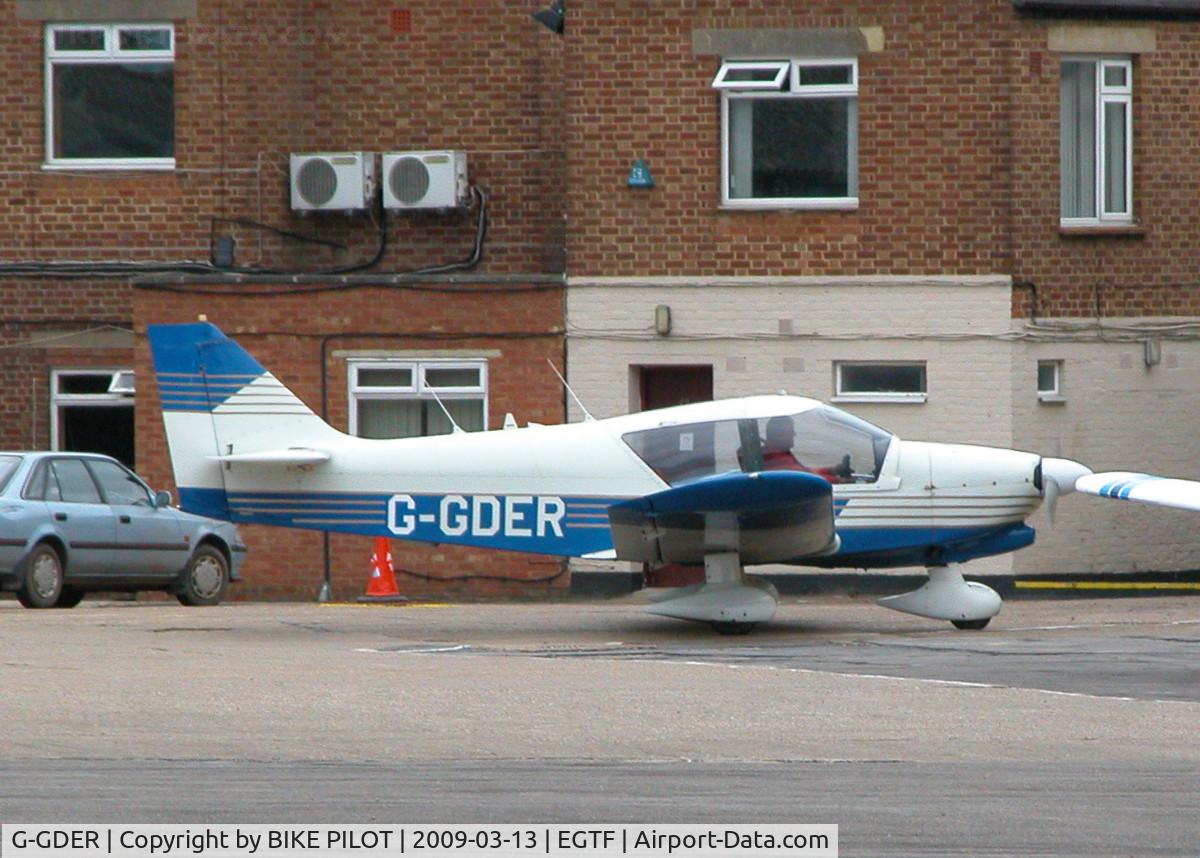 G-GDER, 1989 Robin R-1180TD Aiglon C/N 280, TAXYING UP TO THE HANGERS