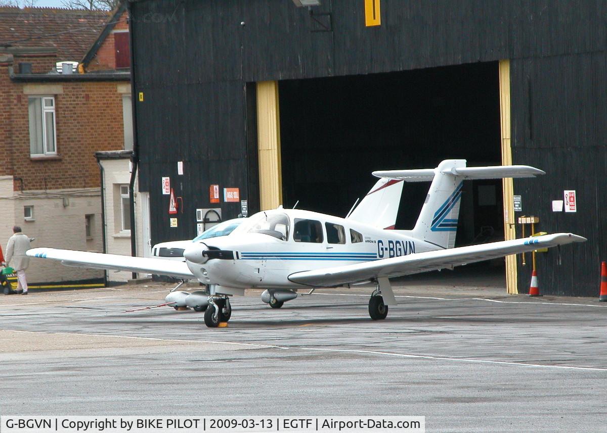 G-BGVN, 1979 Piper PA-28RT-201 Arrow IV Arrow IV C/N 28R-7918168, PARKED OUTSIDE THE MAIN HANGER