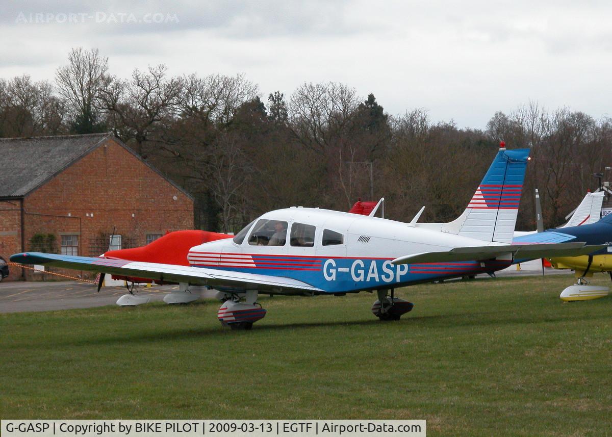 G-GASP, 1976 Piper PA-28-181 Cherokee Archer II C/N 28-7790013, TAXYING OUT TO THE RWY