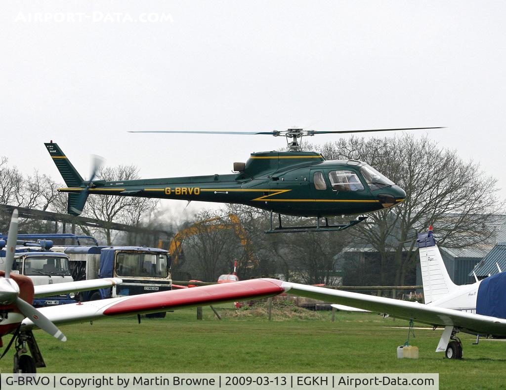 G-BRVO, 1990 Aerospatiale AS-350B Ecureuil C/N 2315, Slotting in!