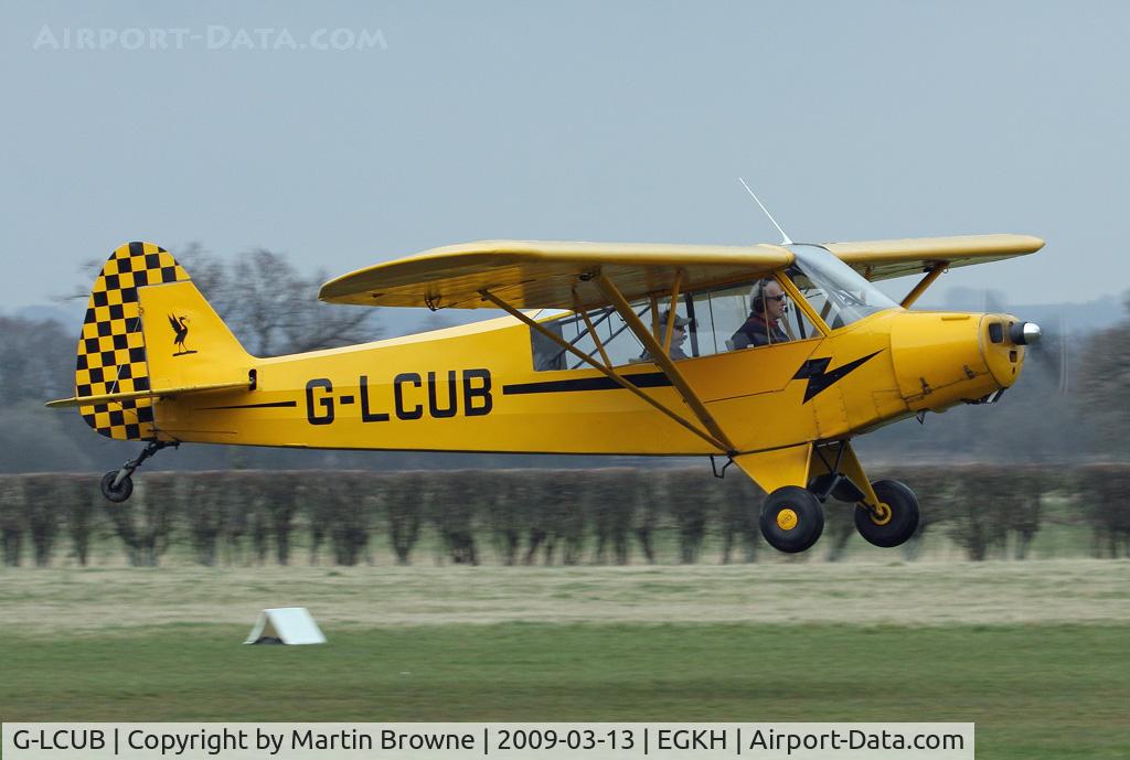 G-LCUB, 1959 Piper L-18C Super Cub (PA-18-95) C/N 18-1631, Very murky day.