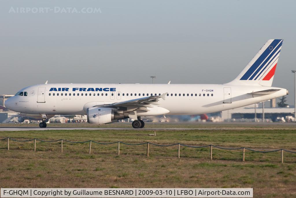 F-GHQM, 1991 Airbus A320-211 C/N 237, Line-up 32R