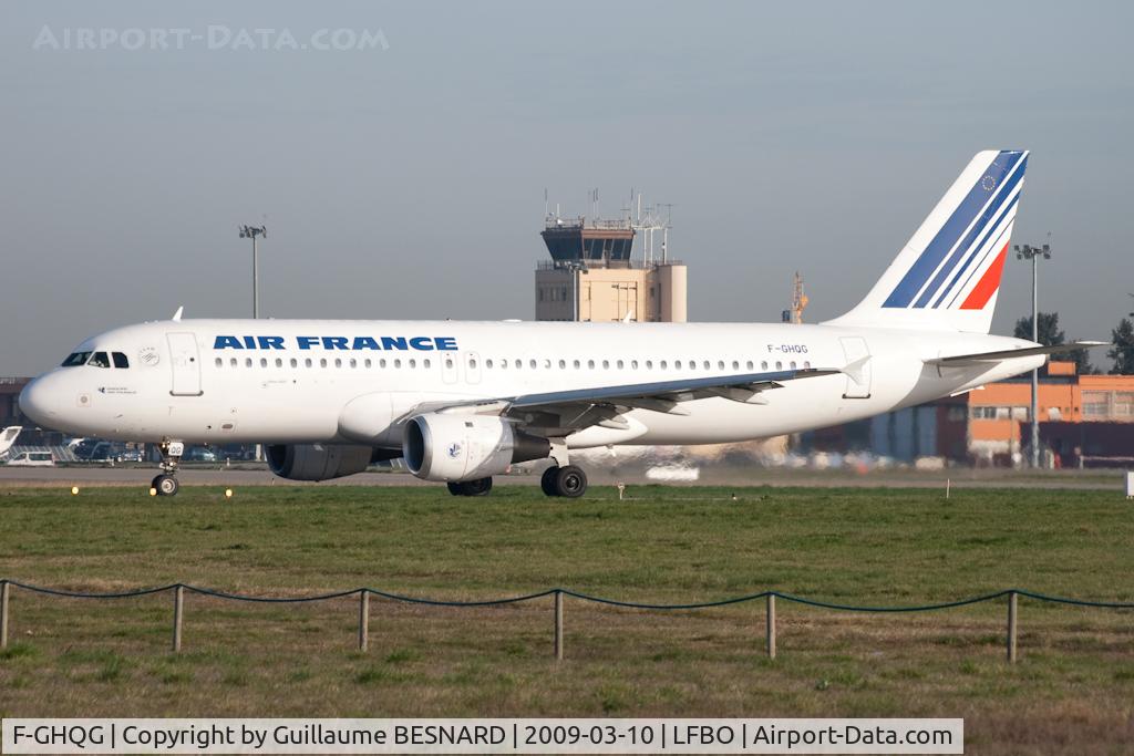 F-GHQG, 1991 Airbus A320-211 C/N 0155, Line-up 32R