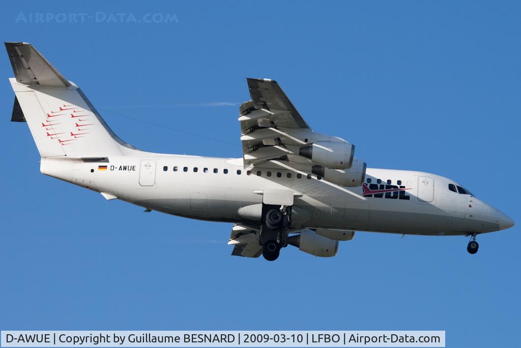 D-AWUE, 1986 British Aerospace BAe.146-200 C/N E2050, Old Bae.