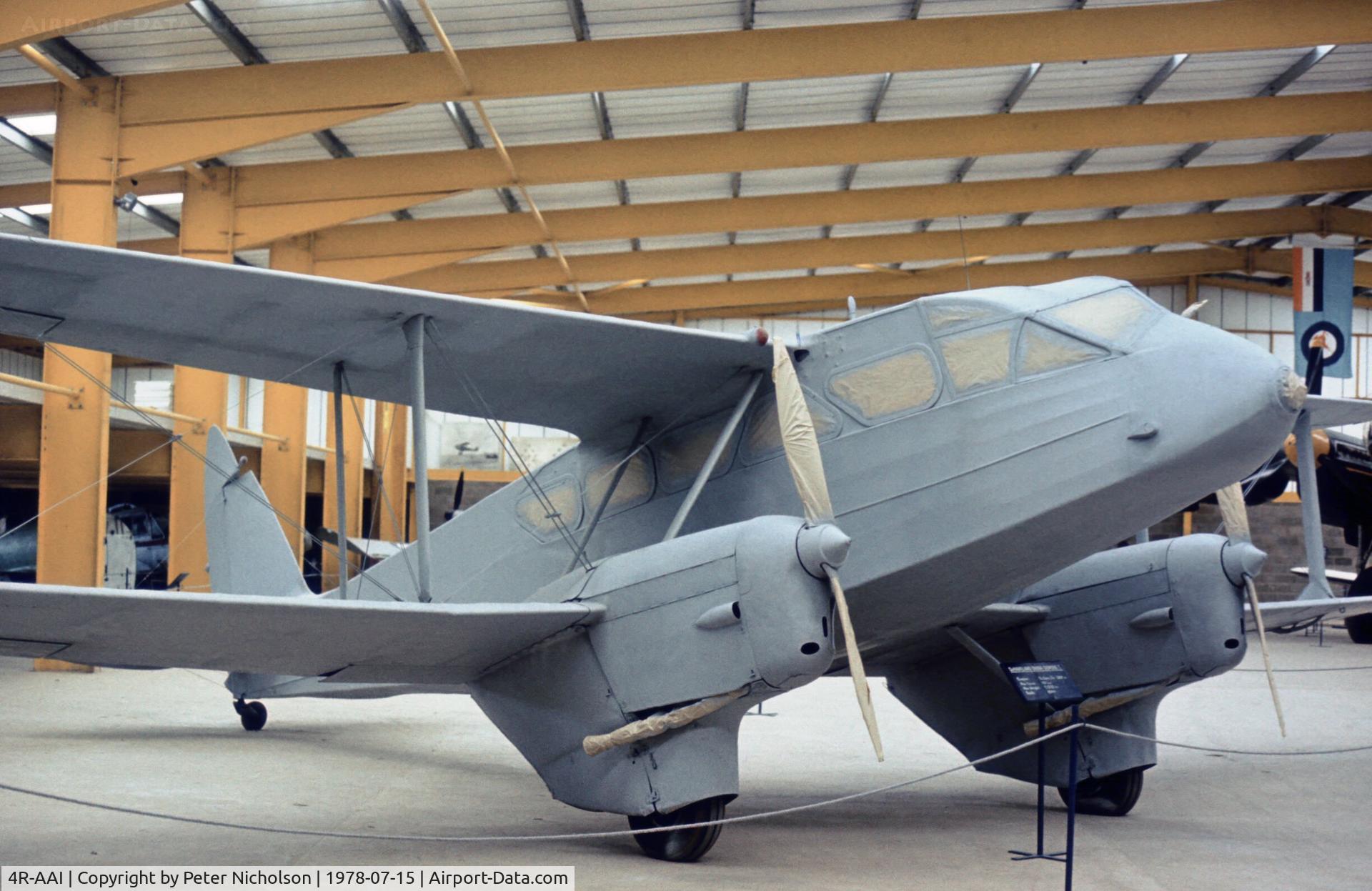 4R-AAI, 1944 De Havilland DH-89A Dominie/Dragon Rapide C/N 6736, Another view of the Strathallan Collection's Dragon Rapide prior to regn as G-ALXT.